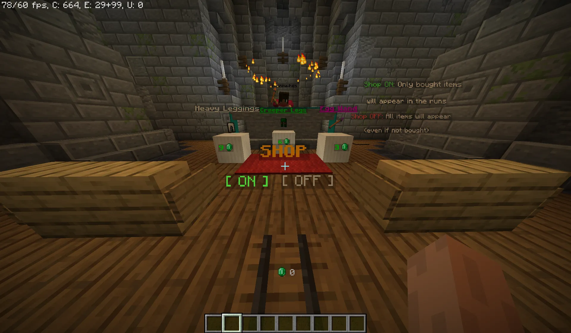 Forsaken Dungeons, Карты, Minecraft