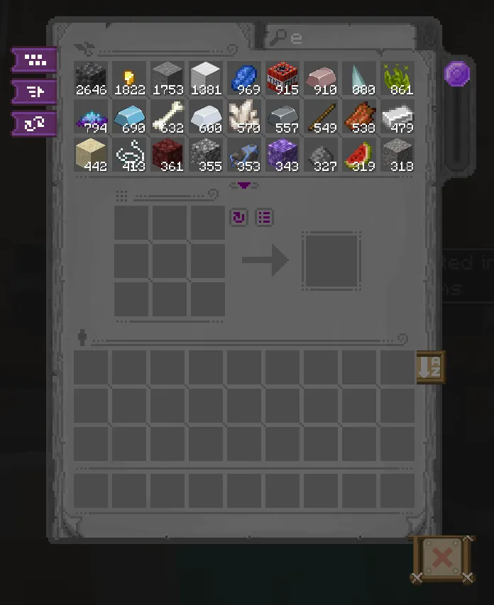 Dark Ars Storage Lectern GUI, Текстуры, Minecraft