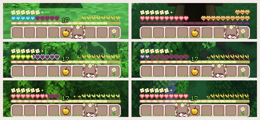 ChocoCow HUD — скриншот 1 (Текстуры, Minecraft)