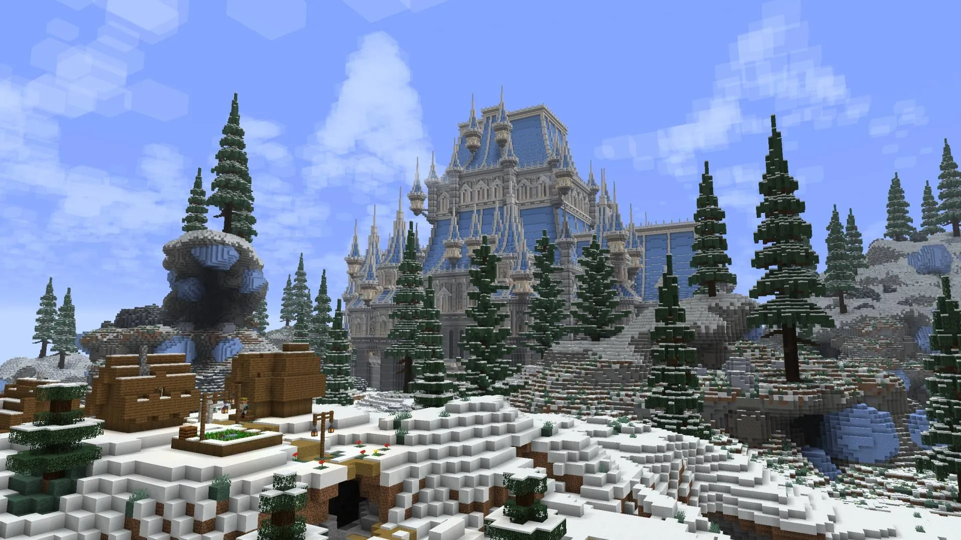Ice Castle - Survival Spawn, Карты, Minecraft