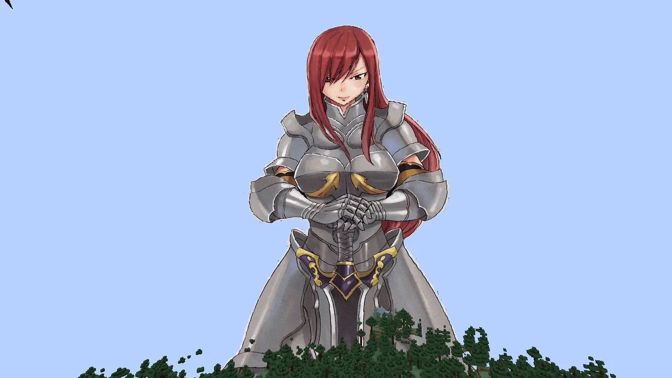 Erza Scarlet sky, Текстуры, Minecraft