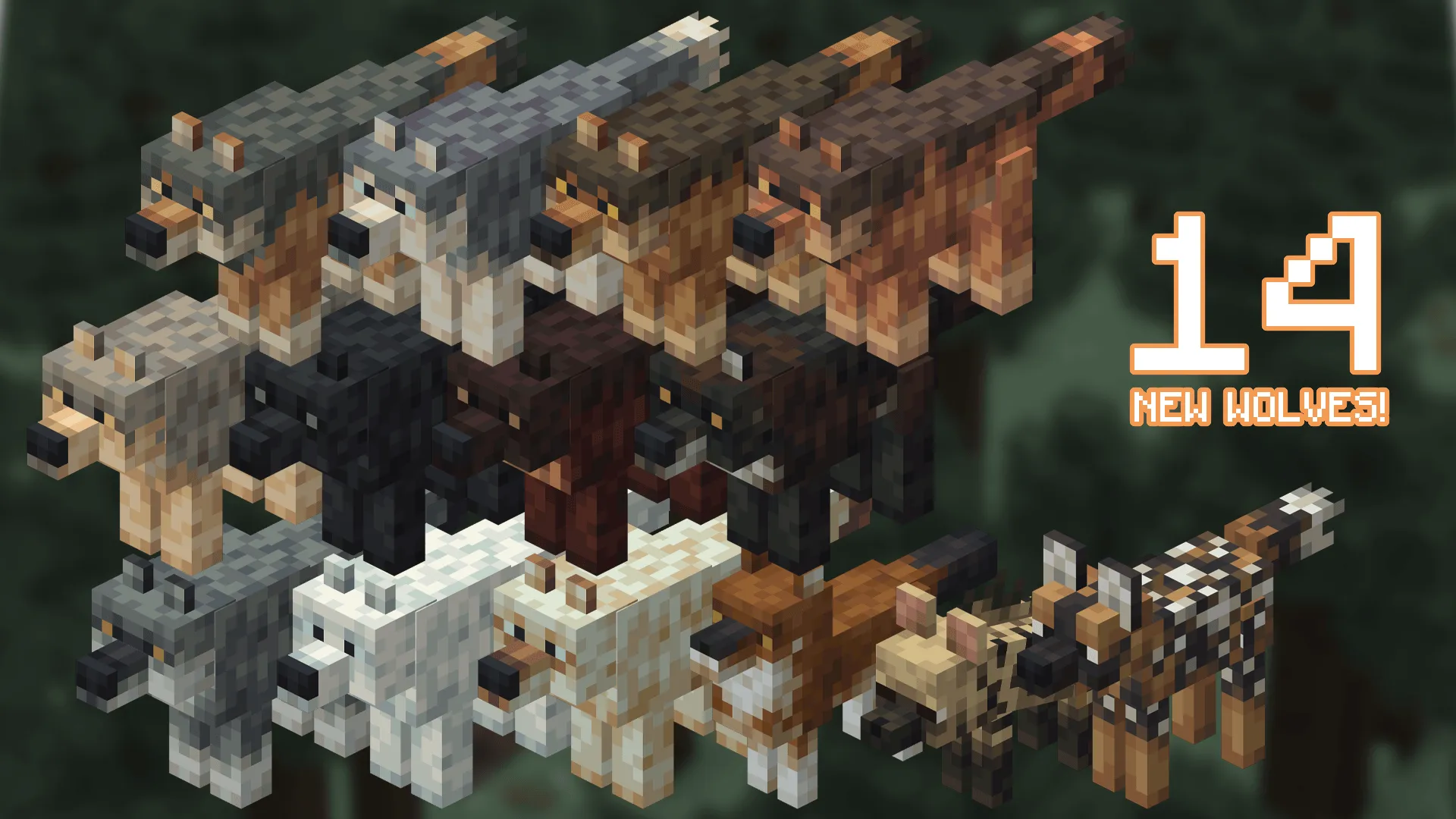 Acidul's Wolves [OPTIFINE/EMF] — скриншот 2 (Текстуры, Minecraft)