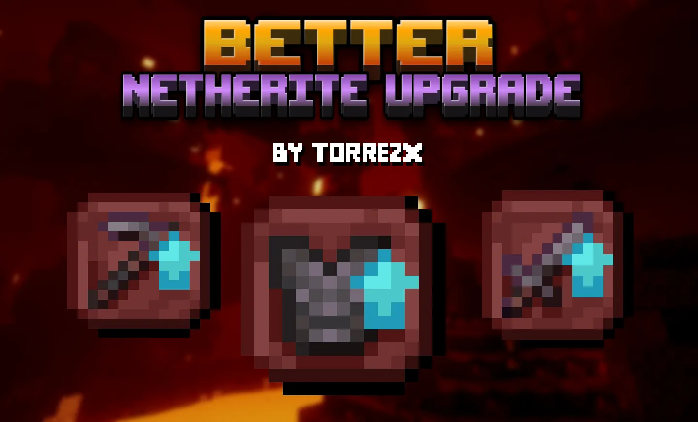 Torrezx-Better netherite upgrade — скриншот 2 (Текстуры, Minecraft)