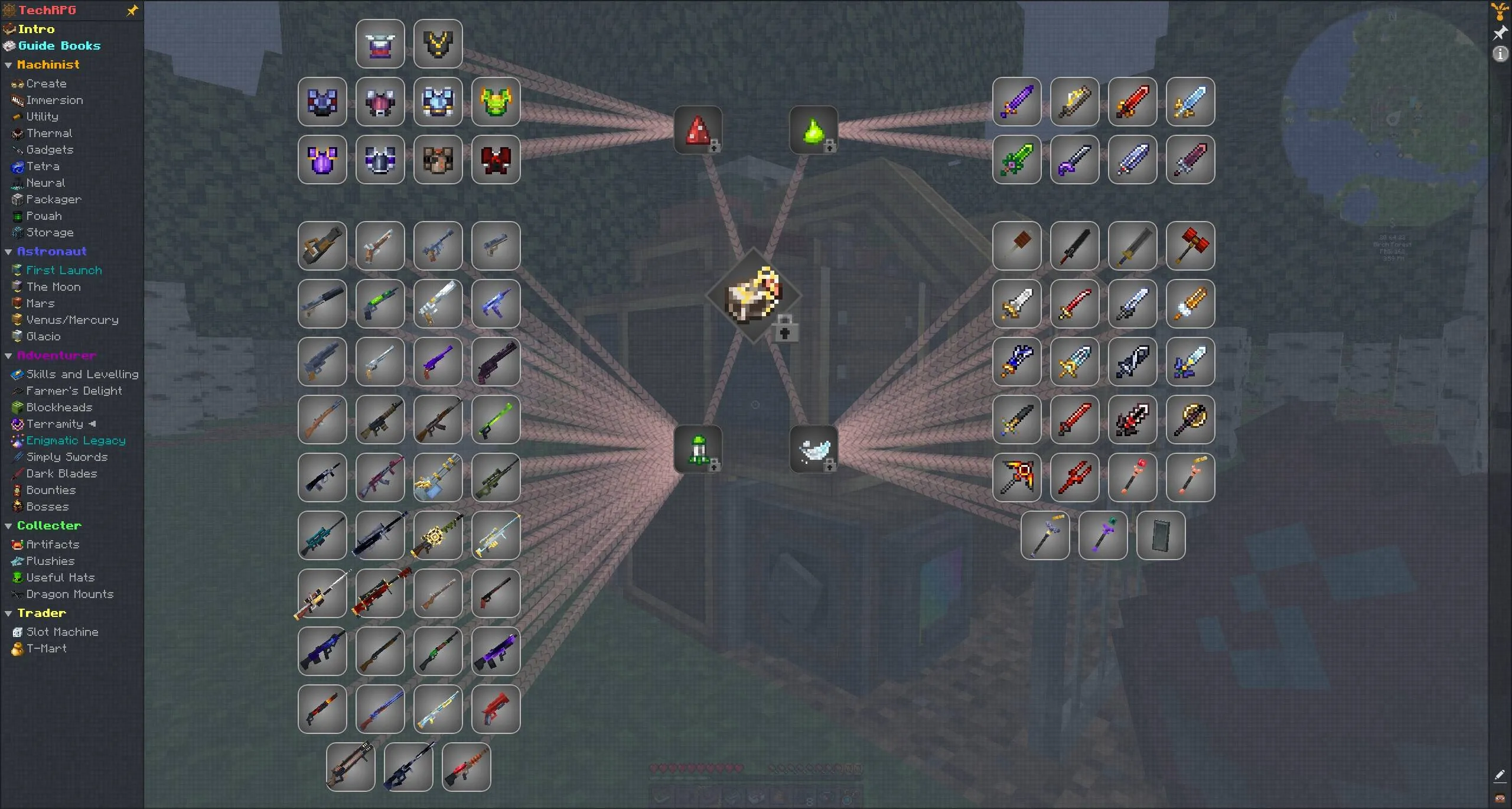 TechRPG - RPG with Tech, Magic, Create, Space Exploration, Модпаки, Minecraft