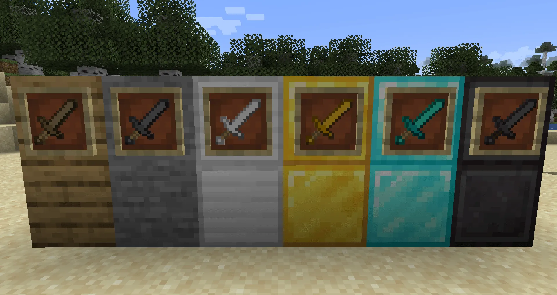 Plastic swords — скриншот 1 (Текстуры, Minecraft)