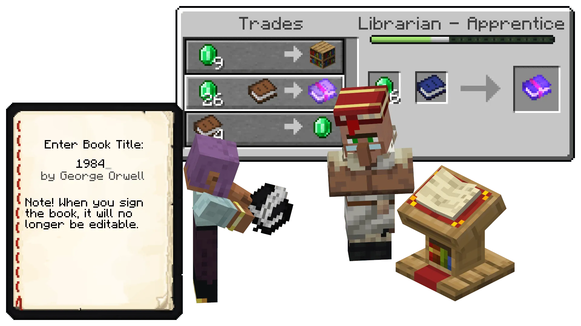 Colorful Books, Моды, Minecraft