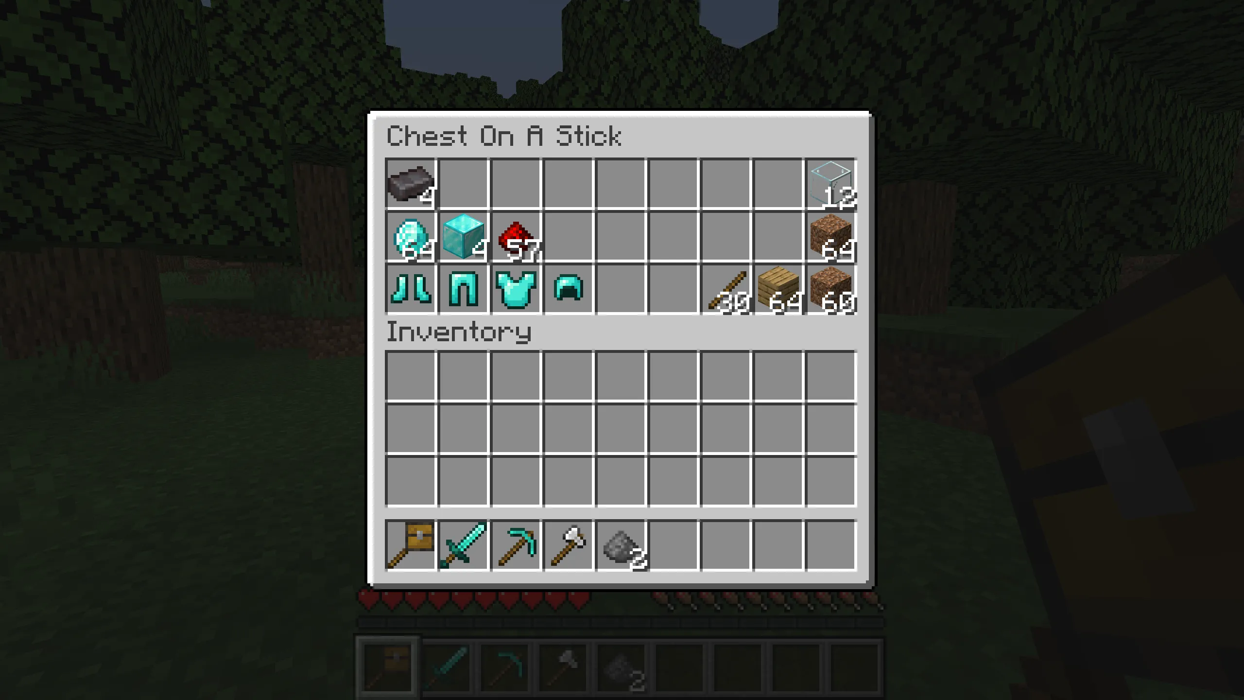 Chest on a Stick - Portable Chests — скриншот 1 (Моды, Minecraft)