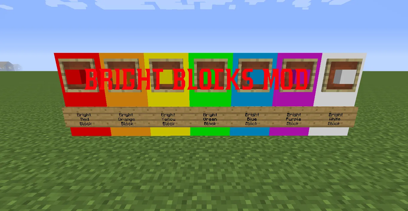 BrightBlocksMod and XtraFoodMod — скриншот 1 (Моды, Minecraft)