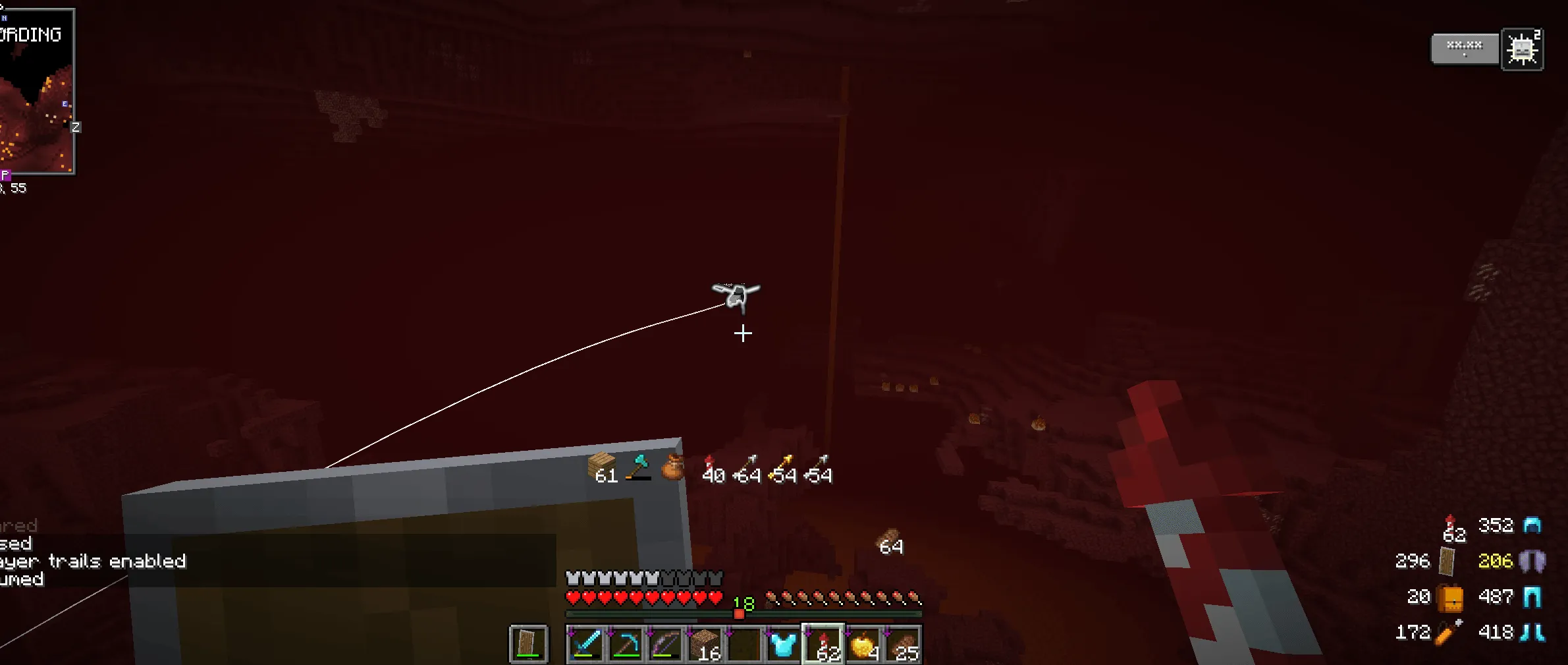 Player Trails — скриншот 5 (Моды, Minecraft)