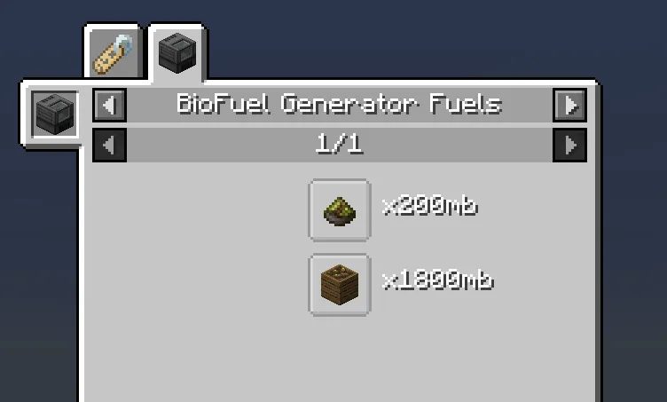 MekaGenJei (Mekanism Generator addon), Моды, Minecraft