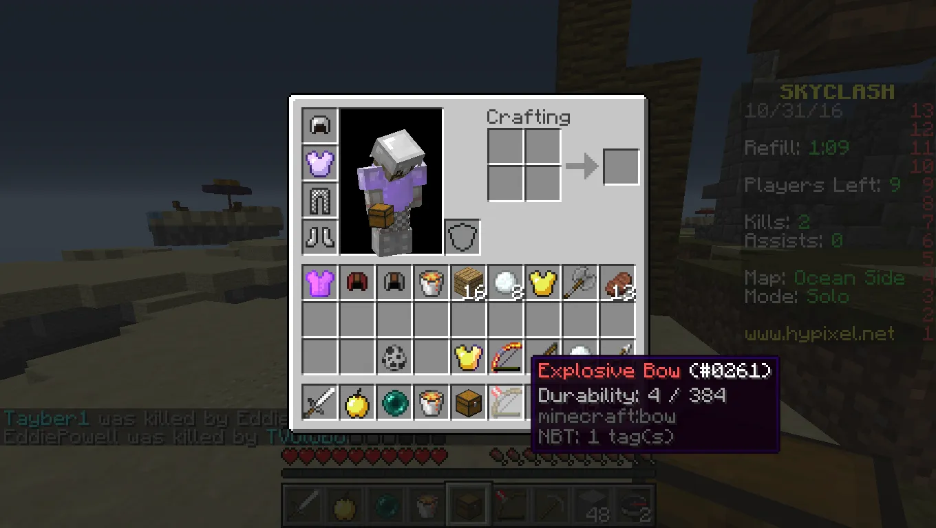 ItemBound SkyClash, Текстуры, Minecraft