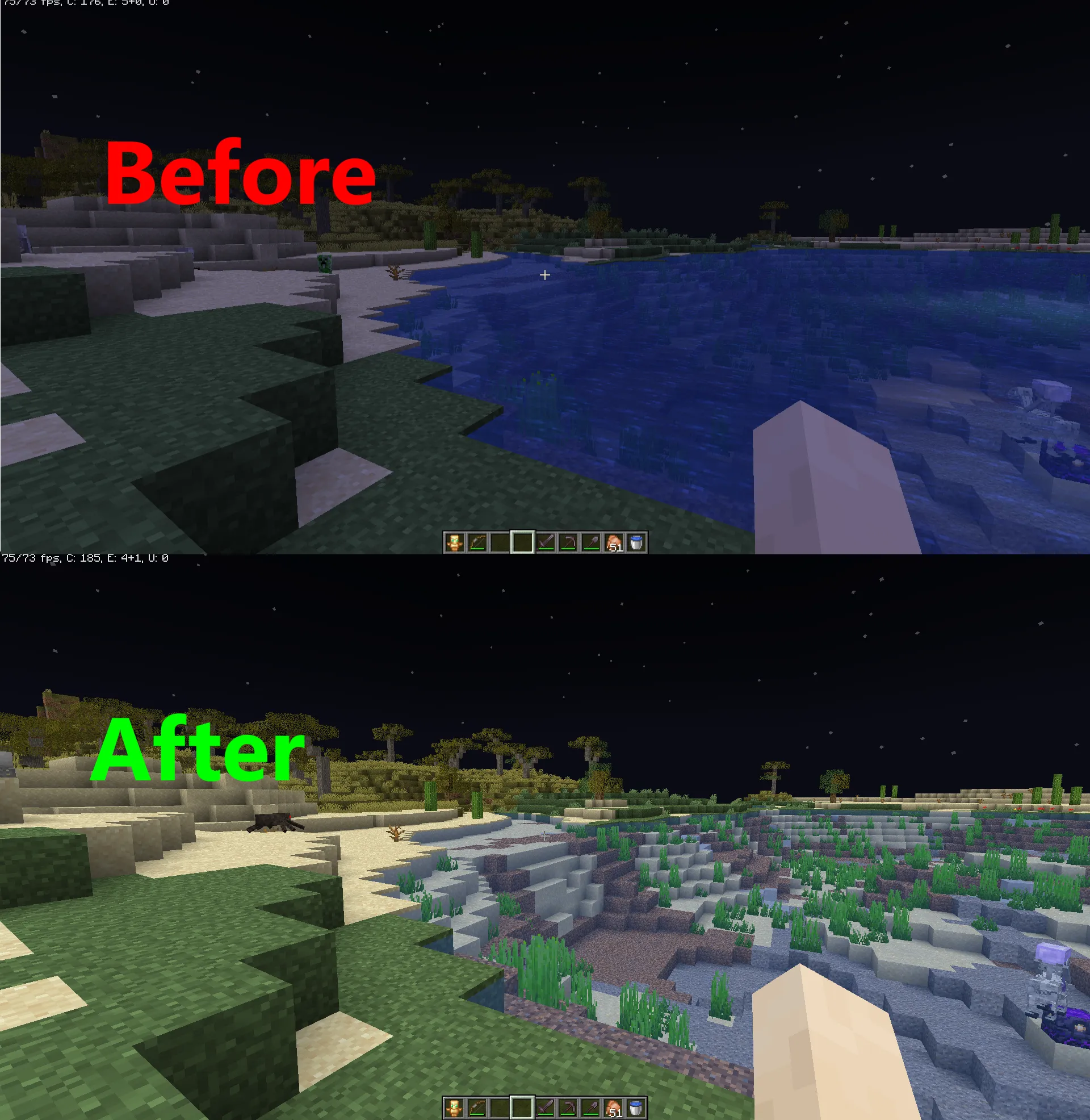 Clear Vision plus, Текстуры, Minecraft