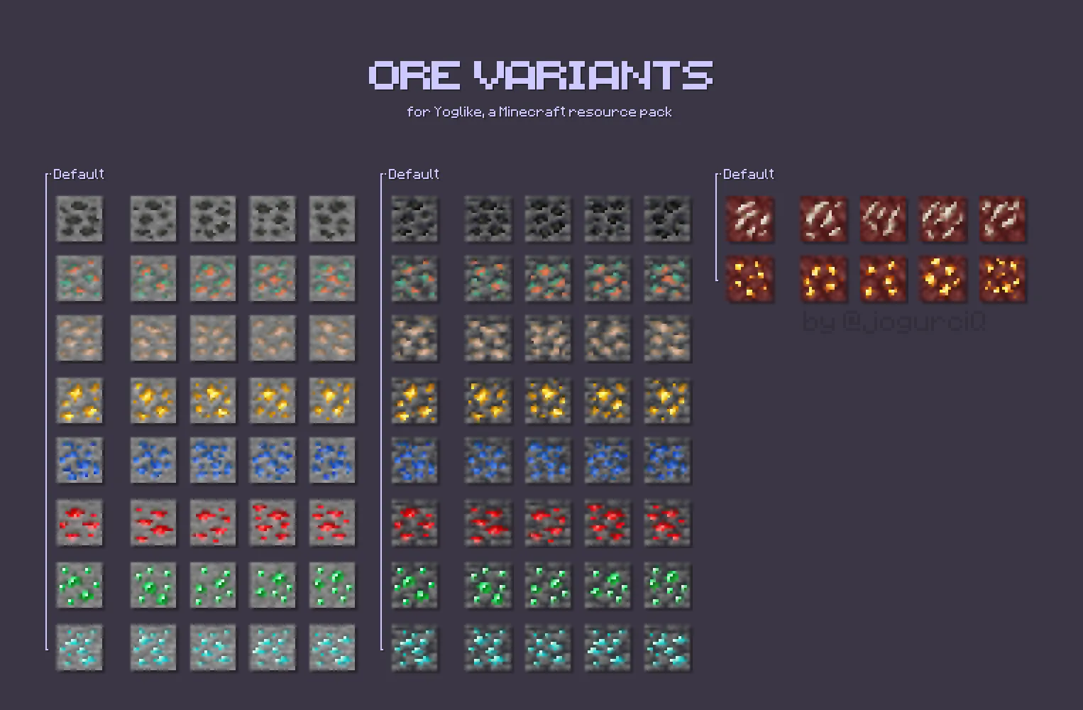 Yoglike, Текстуры, Minecraft