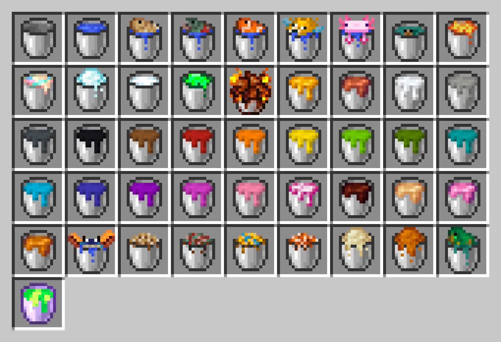 Beautiful Buckets — скриншот 2 (Текстуры, Minecraft)