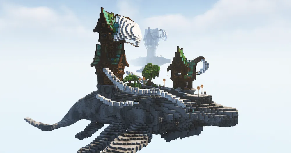Sky Whale Ship — скриншот 1 (Моды, Minecraft)