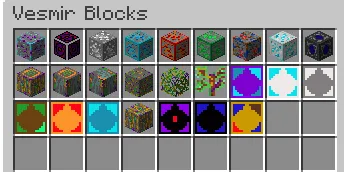 Vesmir: Tools and Ores, Моды, Minecraft