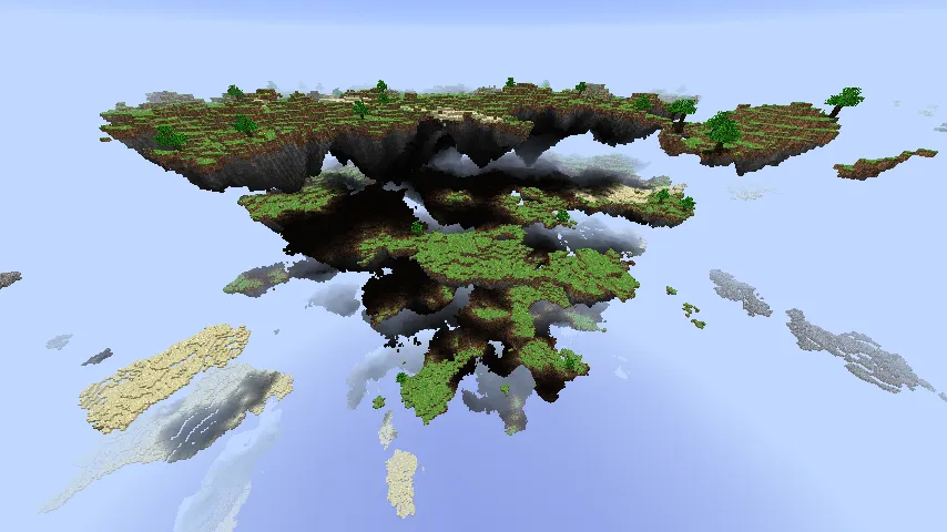 Nostalgic world generation — скриншот 1 (Моды, Minecraft)