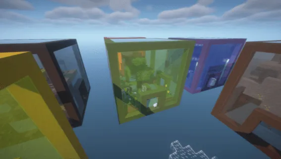 Skycubes, Карты, Minecraft