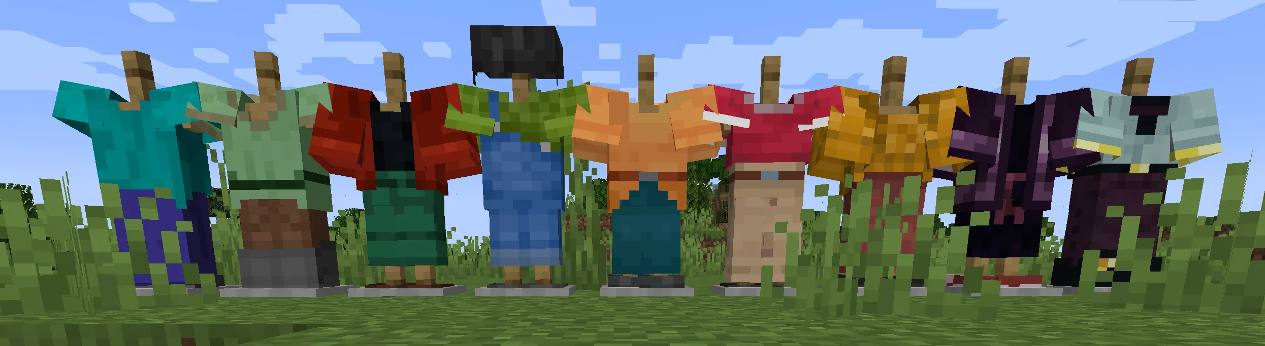 Threads and Silks - Custom Clothing Options — скриншот 1 (Текстуры, Minecraft)