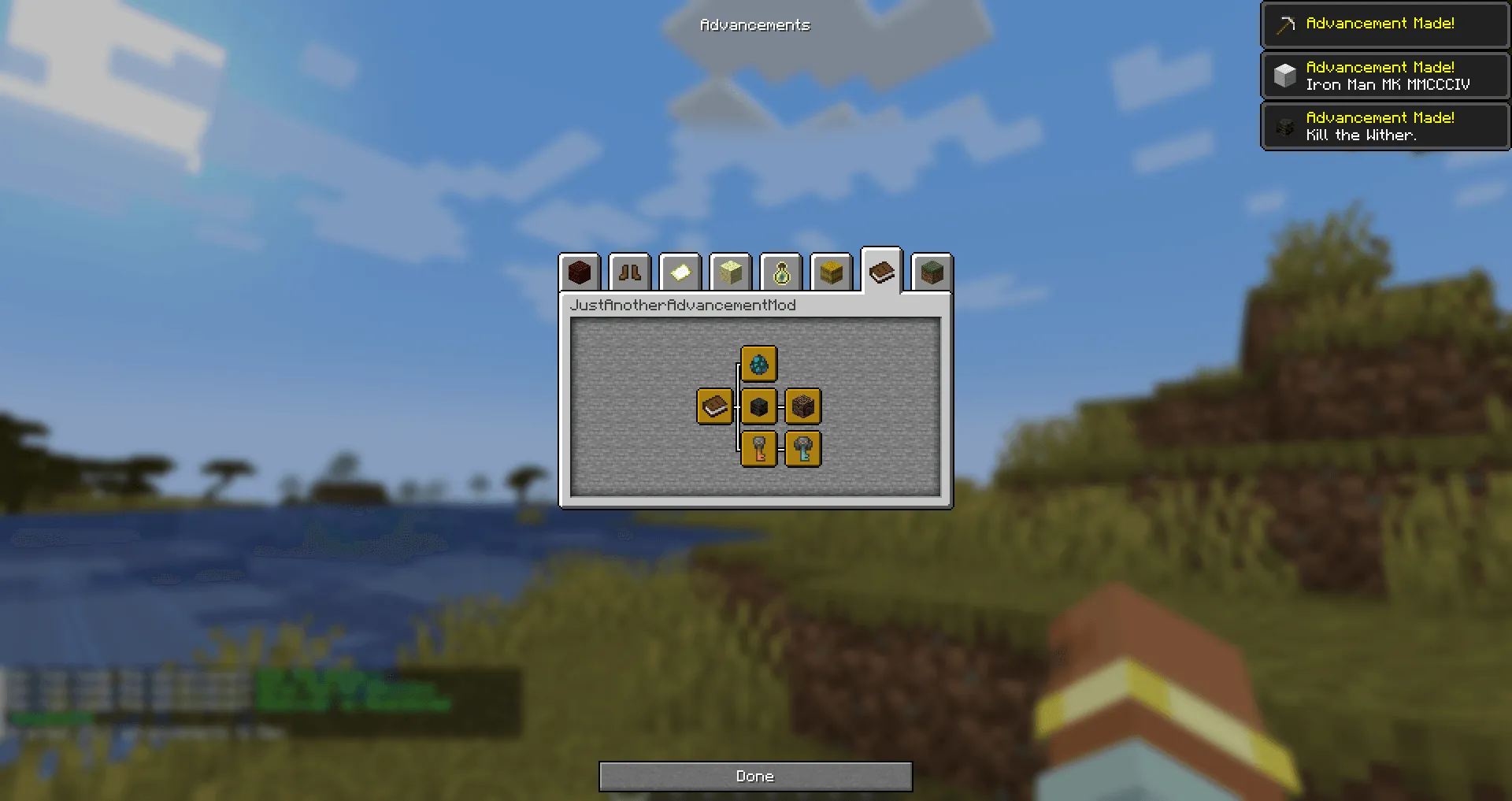 Just Some More Advancements — скриншот 3 (Моды, Minecraft)