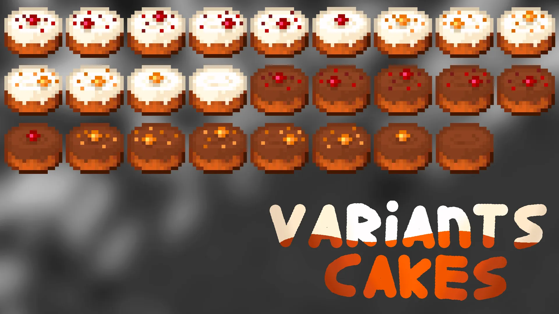 Variants cakes, Текстуры, Minecraft