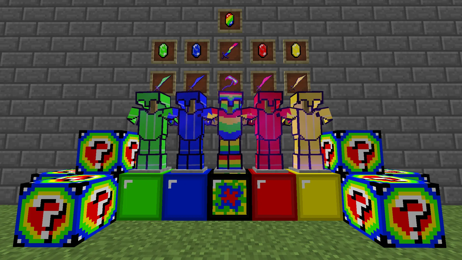 Color Lucky Block, Кастомизации, Minecraft