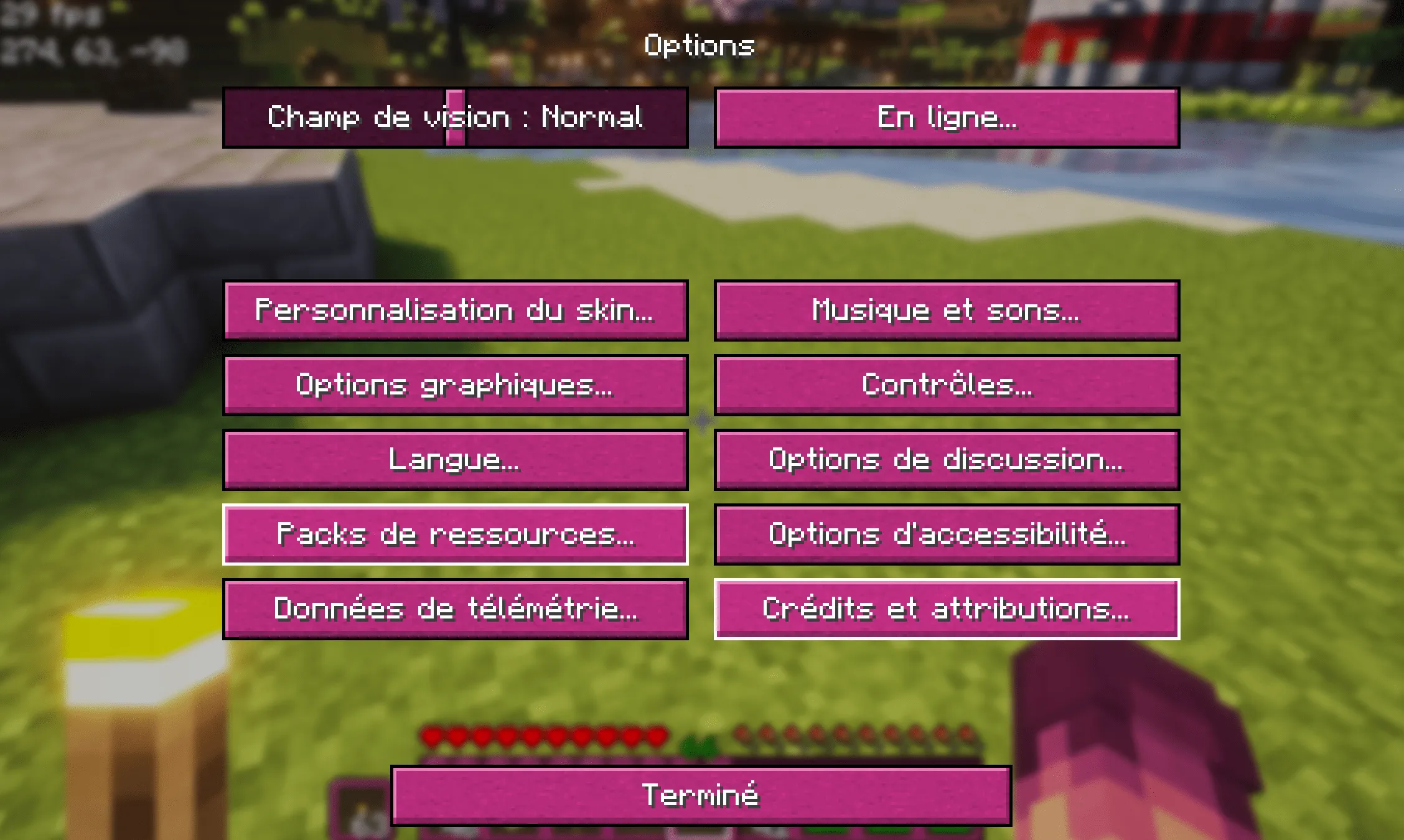 Cherry Blossom GUI — скриншот 4 (Текстуры, Minecraft)