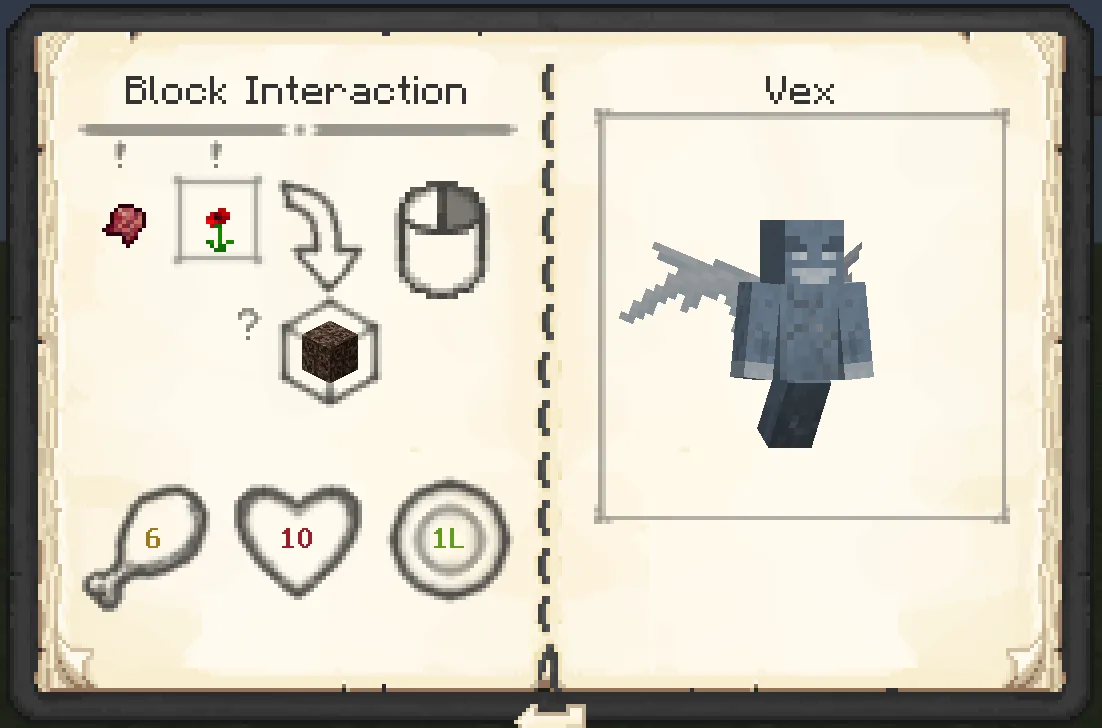 [Patchouli Template] Block Interaction — скриншот 1 (Кастомизации, Minecraft)
