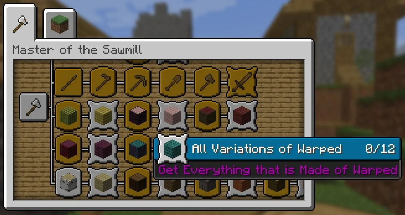Wood Advancements — скриншот 4 (Моды, Minecraft)