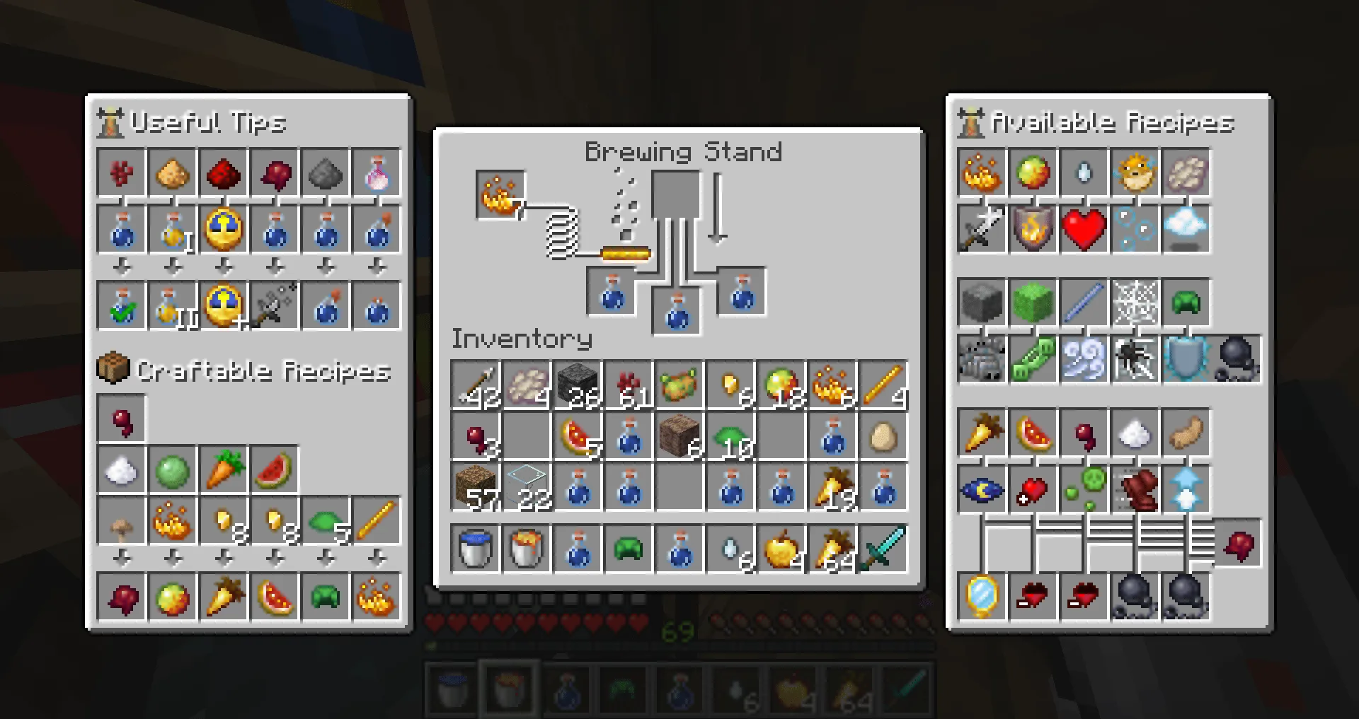 Potion Recipes: Vanilla Edition!, Текстуры, Minecraft