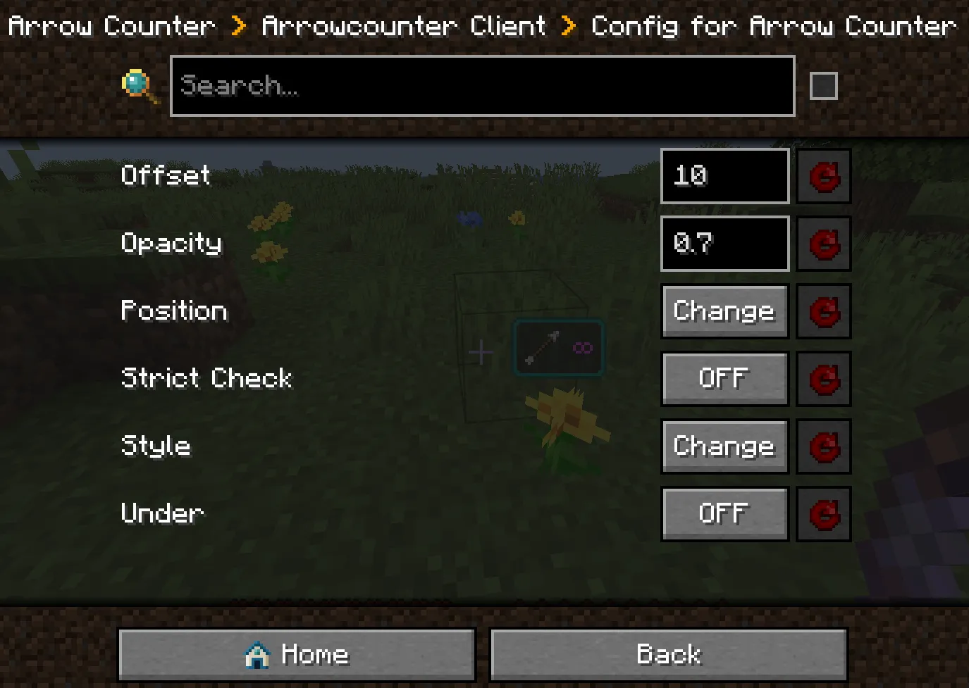 Arrow Counter, Моды, Minecraft
