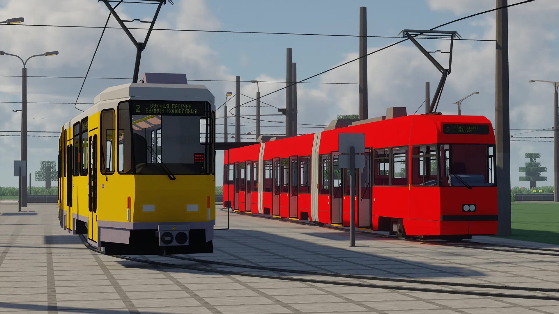 Tram pack Meter Gauge Edition [IR - Immersive Railroading] — скриншот 5 (Текстуры, Minecraft)