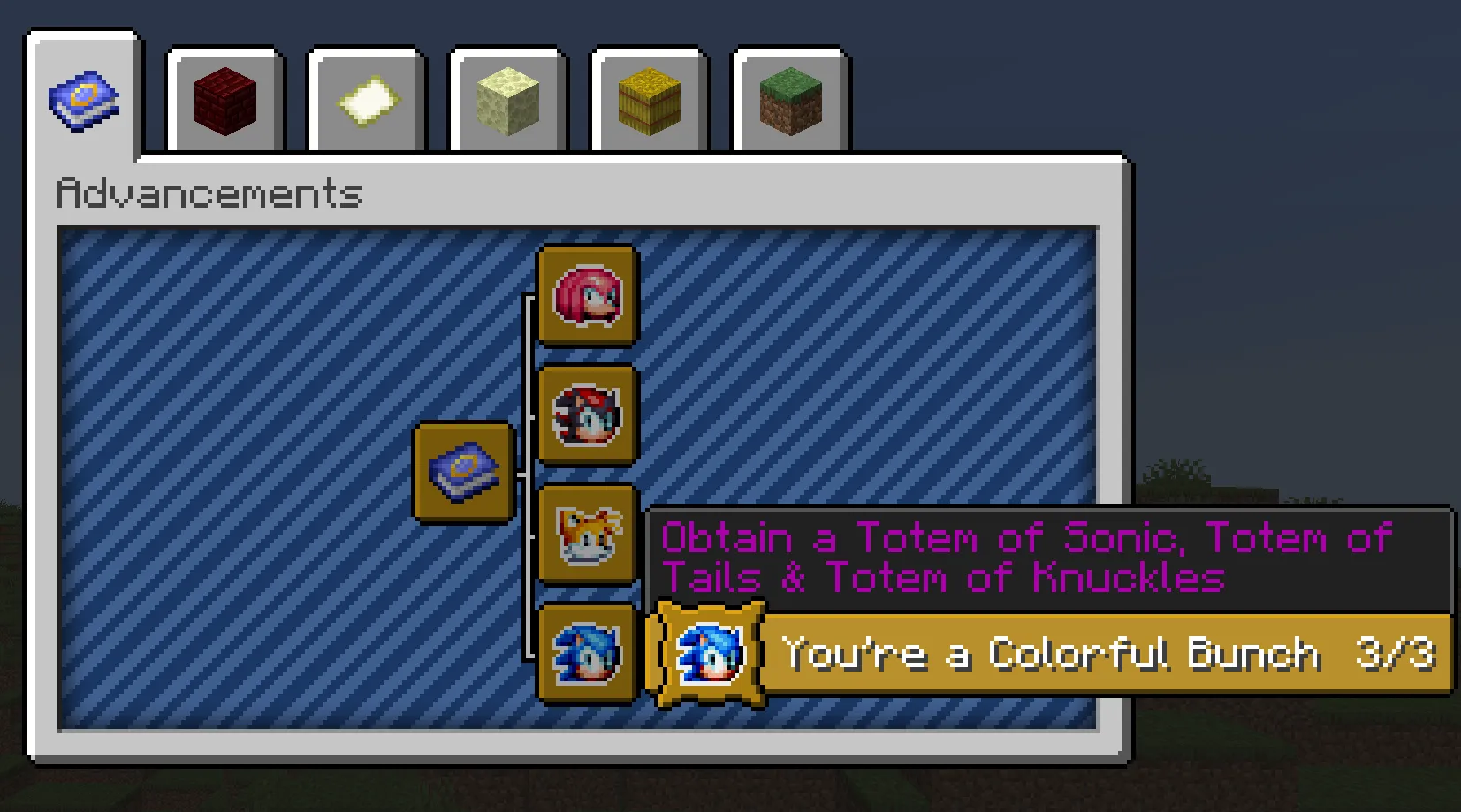 Sonic Masters, Моды, Minecraft