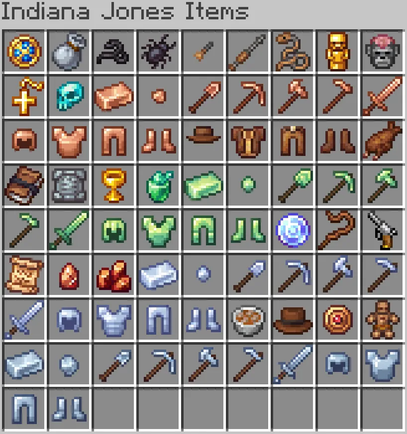 Indiana Jones Mod — скриншот 4 (Моды, Minecraft)