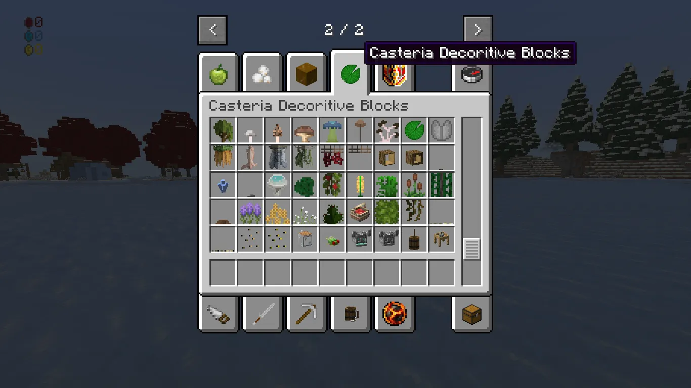 Casteria, Моды, Minecraft