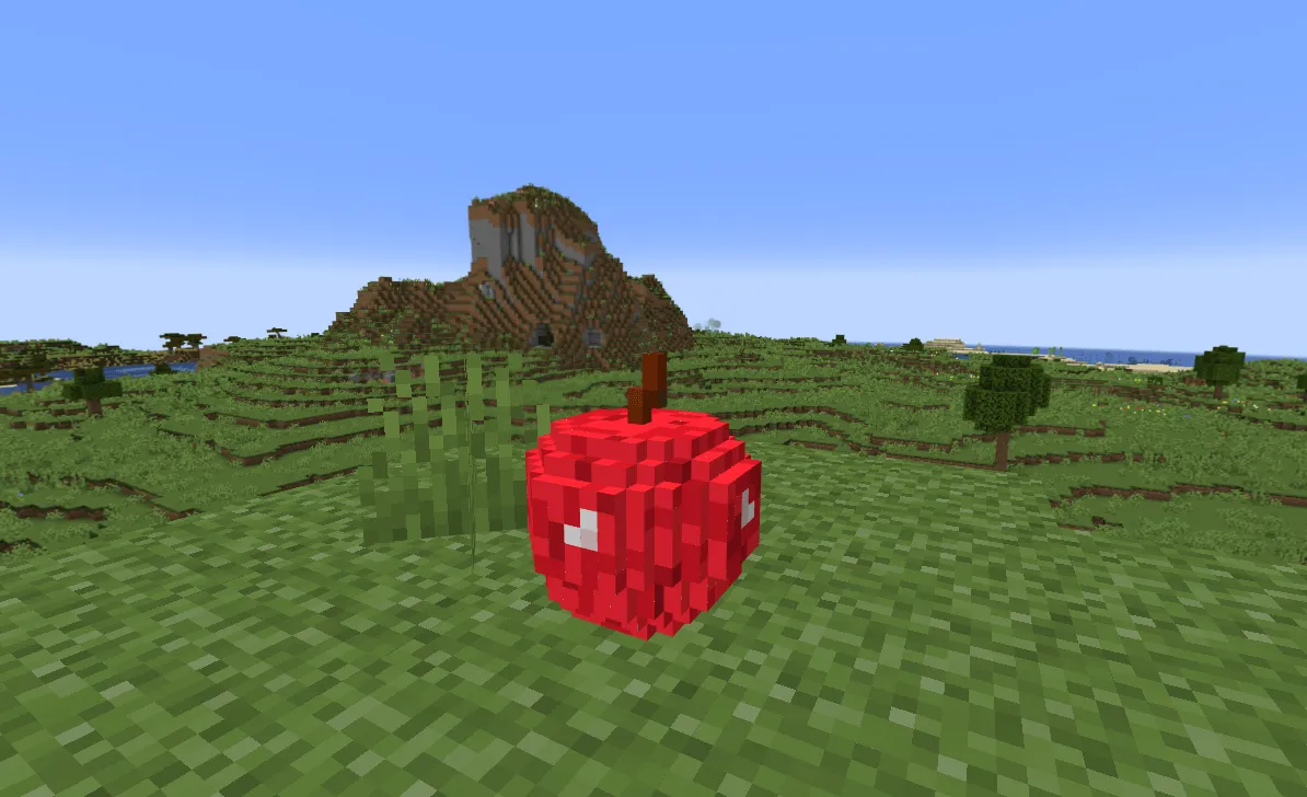 Zs 3D Apple — скриншот 1 (Текстуры, Minecraft)