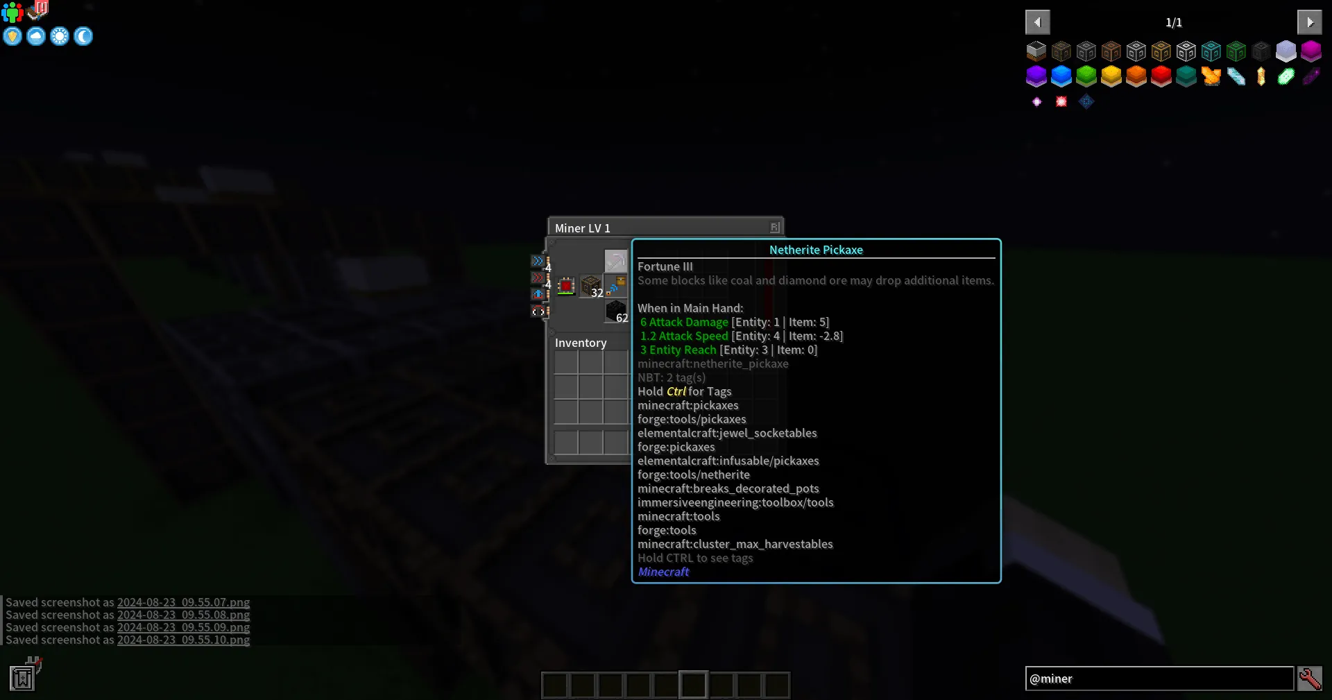 Infinity Nexus Miner, Моды, Minecraft