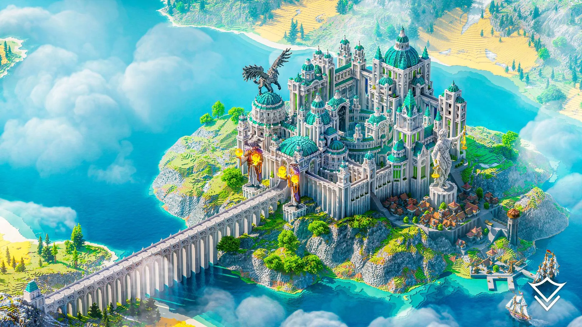 [FREEBIE!] ERYNDOR - Fantasy Island Kingdom | Map by Varuna, Карты, Minecraft