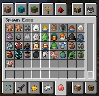 Spawn Eggs Backport, Текстуры, Minecraft