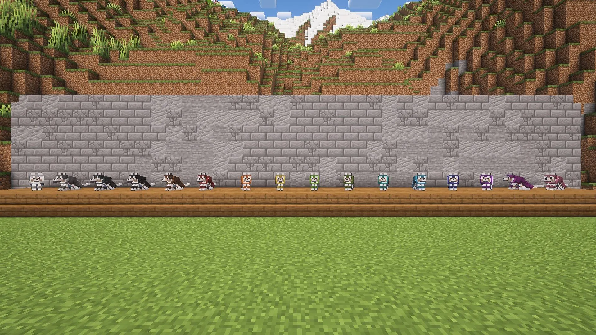 Colourful Wolf Armour — скриншот 1 (Текстуры, Minecraft)