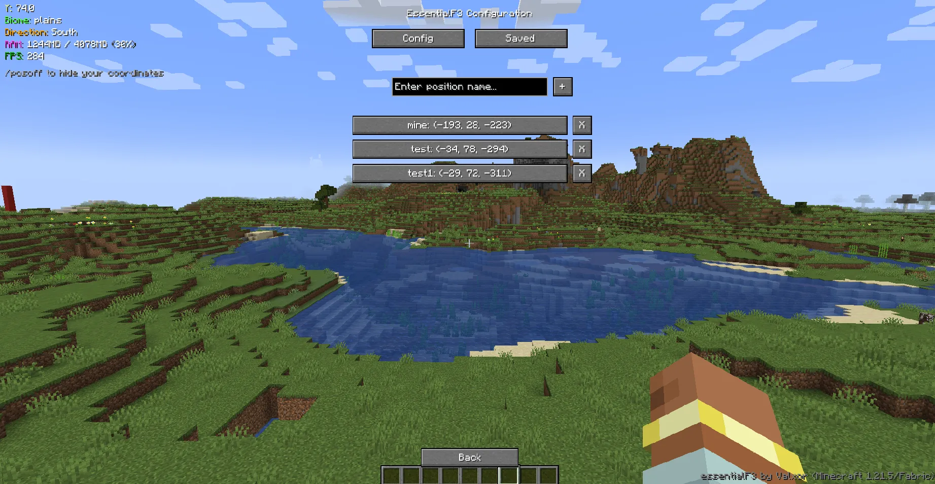 Valx' EssentialF3, Моды, Minecraft