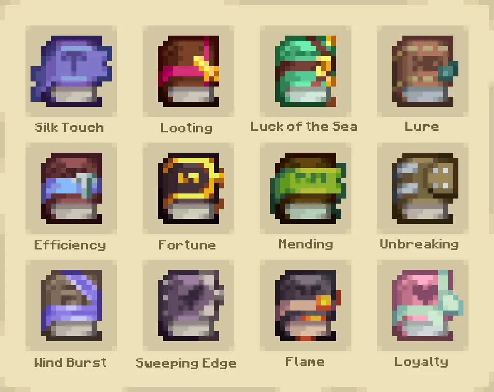 Resplendent & Remembered Enchanted Books — скриншот 4 (Текстуры, Minecraft)