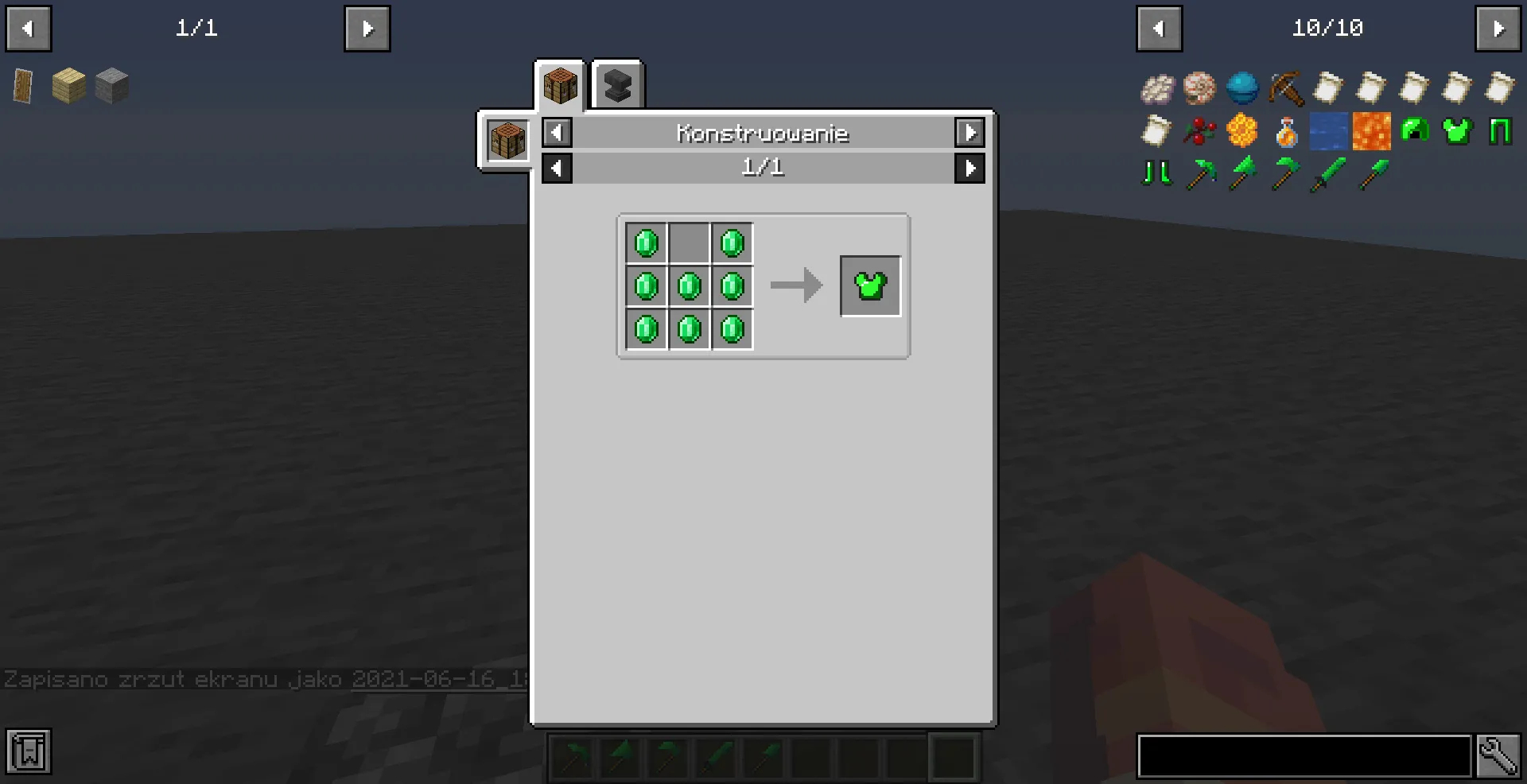 Emerald items: Armor and Tools, Моды, Minecraft