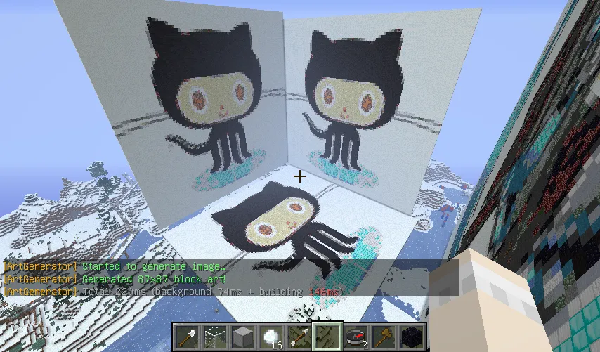 ArtGenerator, Плагины, Minecraft