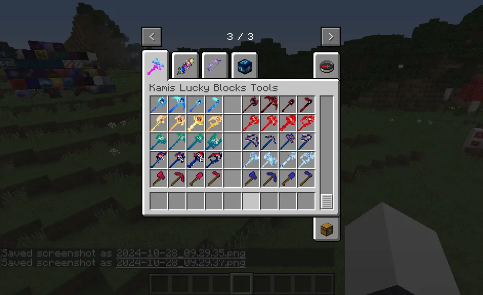 Kamis Lucky Block v1.0.4, Кастомизации, Minecraft