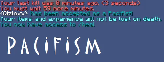 Pacifism — скриншот 1 (Плагины, Minecraft)