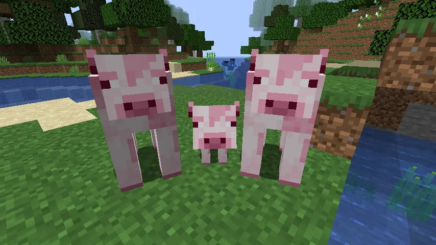 Strawberry Cows — скриншот 2 (Моды, Minecraft)