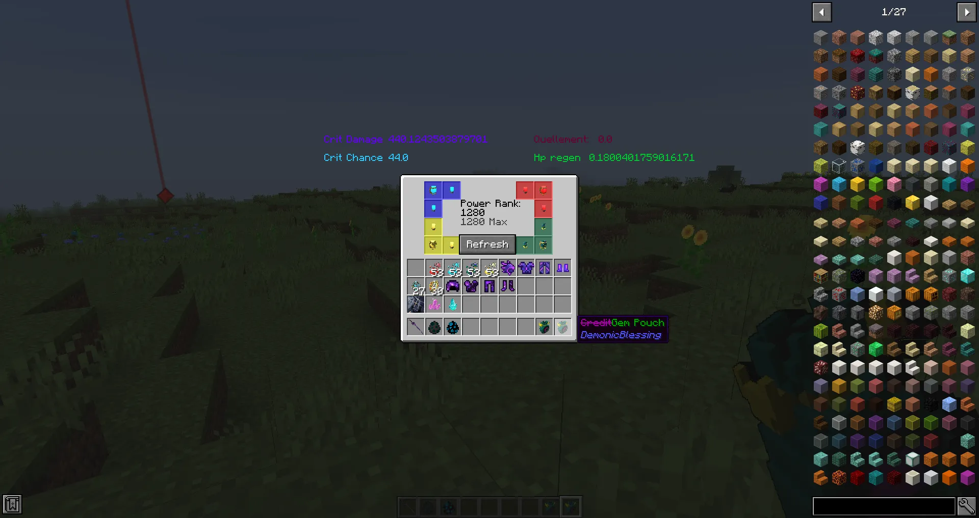 Demonic Blessing, Моды, Minecraft