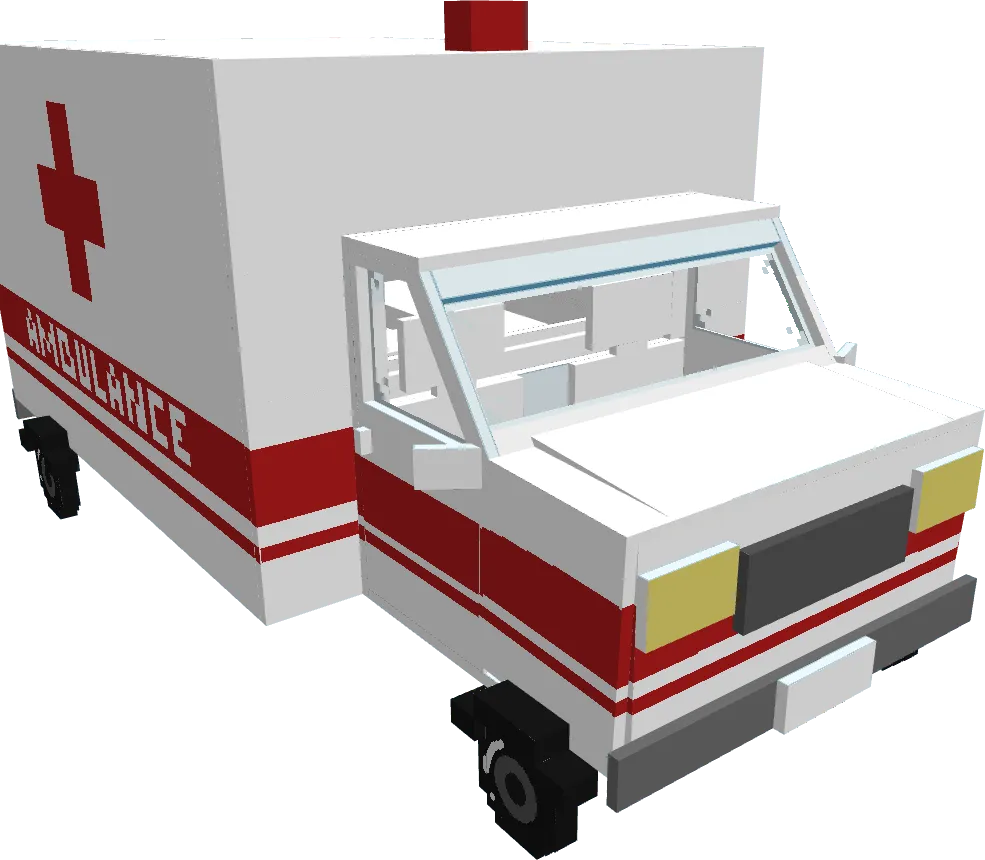 Emergency car and helicopter by JCC, Моды, Minecraft