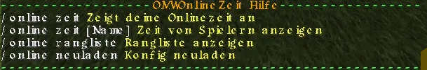 OMWOnlineZeit — скриншот 2 (Плагины, Minecraft)